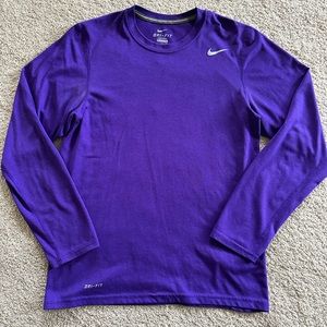 Purple Nike Dri-FIT Longsleeve Shirt